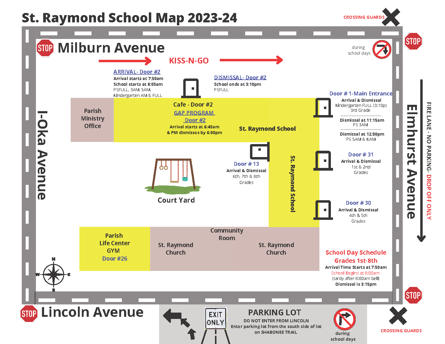 St. Raymond School Arrival and Dismissal Procedures Mount Prospect, IL
